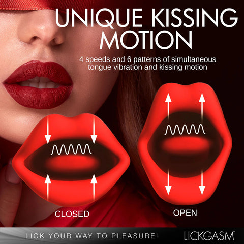Lickgasm Kiss and Tell Mini Kissing and Vibrating  Clitoral Stimulator - Red Lickgasm Kiss and Tell Mini Kissing and Vibrating  Clitoral Stimulator - Red