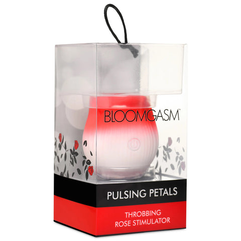 Pulsing Petals Throbbing Rose Stimulator - Red Pulsing Petals Throbbing Rose Stimulator - Red