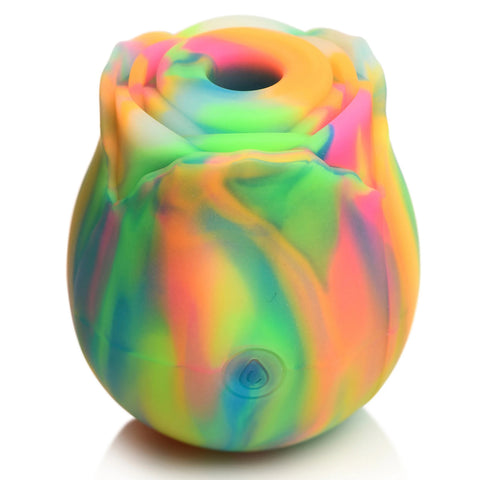 Glow Rose Glow-in-the-Dark Rose Clit Stimulator - Rainbow Glow Rose Glow-in-the-Dark Rose Clit Stimulator - Rainbow