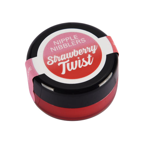 Nipple Nibblers Tingle Balm - Strawberry Twist -  3gm Jar Nipple Nibblers Tingle Balm - Strawberry Twist -  3gm Jar