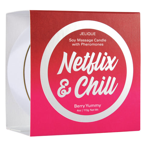 Massage Candle - Netflix and Chill - Berry Yummy - 4 Oz. Jar Massage Candle - Netflix and Chill - Berry Yummy - 4 Oz. Jar