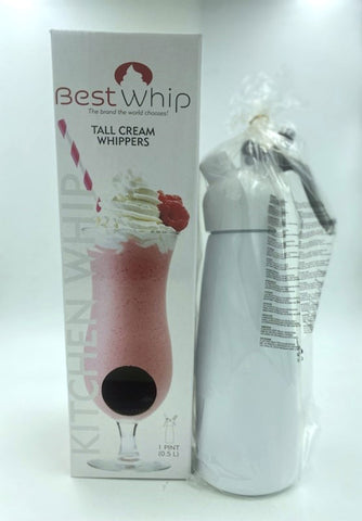 Tall Cream Whipper 1 Pint - White Tall Cream Whipper 1 Pint - White