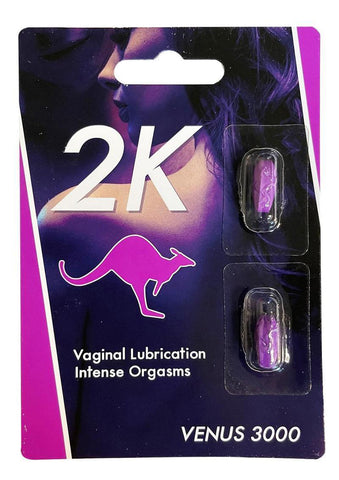 Kangaroo 2k - Violet - Venus 3000 Her 30 Count Display - 2ct Blister Kangaroo 2k - Violet - Venus 3000 Her 30 Count Display - 2ct Blister