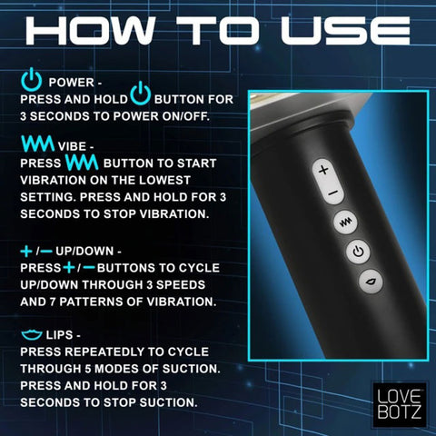 Thunder Stroker Sucking Masturbator - Silver Thunder Stroker Sucking Masturbator - Silver