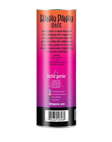 Hanky Panky Dice Game - Game for Couples Hanky Panky Dice Game - Game for Couples