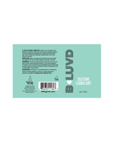 B-Luvd Silicone Lubricant 4oz B-Luvd Silicone Lubricant 4oz