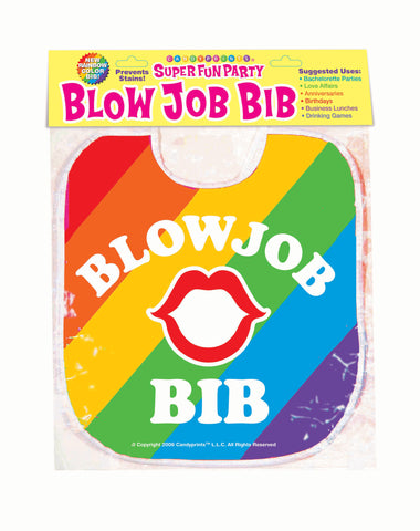Blow Job Bib - Rainbow Blow Job Bib - Rainbow