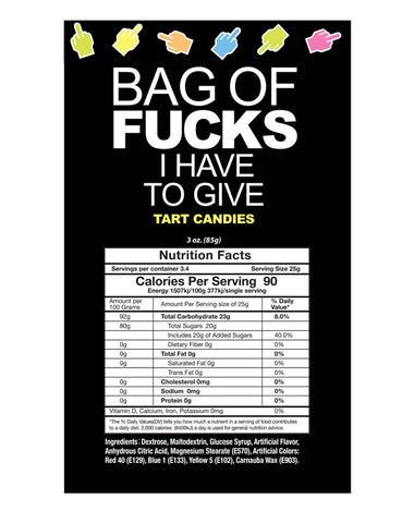 Bag of Fucks I Have to Give Bag of 25 Count Bag of Fucks I Have to Give Bag of 25 Count