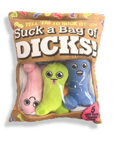 Suck a Bag of Dicks Plushy Pillow With 5 Dicks Suck a Bag of Dicks Plushy Pillow With 5 Dicks