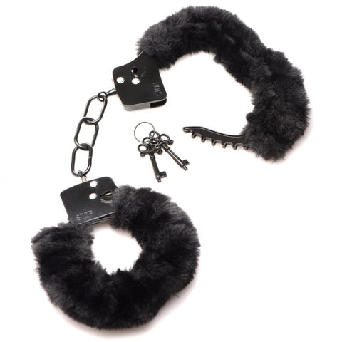 Cuffed in Fur Furry Handcuffs - Black Cuffed in Fur Furry Handcuffs - Black