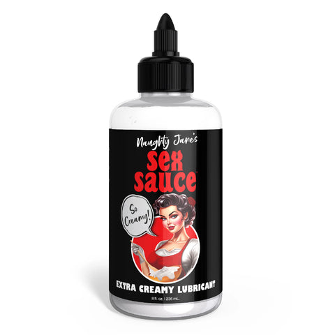 Naughty Jane's Sex Sauce Extra Creamy Lubricant 8 Oz Naughty Jane's Sex Sauce Extra Creamy Lubricant 8 Oz