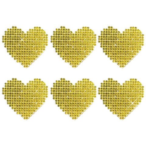 Razzle Dazzle Crystal Jewel Sparkle I Heart U Body Stickers 6 Pk - Gold Razzle Dazzle Crystal Jewel Sparkle I Heart U Body Stickers 6 Pk - Gold