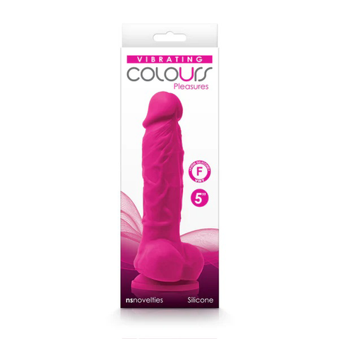Colours Pleasures Vibrating 5" Dildo - Pink Colours Pleasures Vibrating 5" Dildo - Pink