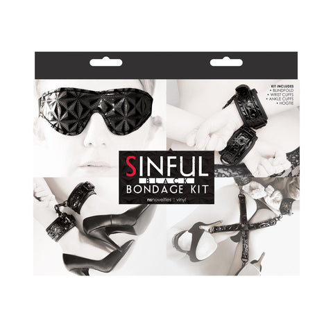 Sinful - Bondage Kit - Black Sinful - Bondage Kit - Black