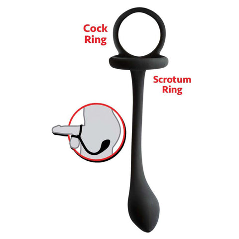 My Cockring Cring With Buttplug - Black My Cockring Cring With Buttplug - Black