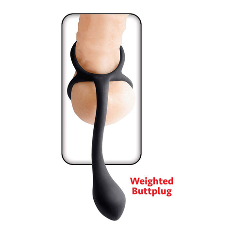 My Cockring Cring With Buttplug - Black My Cockring Cring With Buttplug - Black