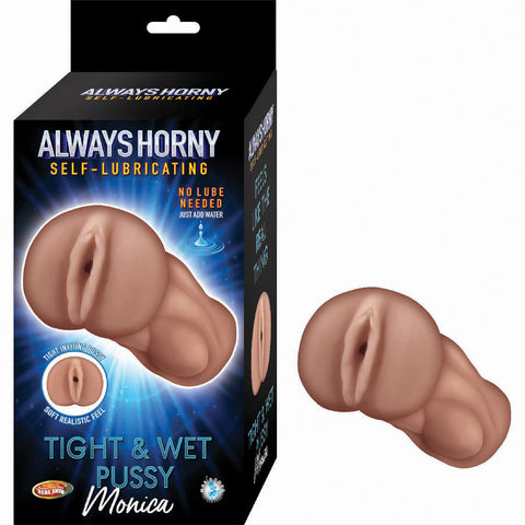 Always Horny Self-Lubricating Masturbator Monica - Brown Always Horny Self-Lubricating Masturbator Monica - Brown