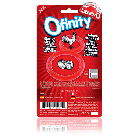 Ofinity Double Ring - Red Ofinity Double Ring - Red