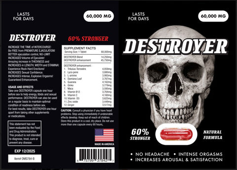 Destroyer 30 Pill Box Destroyer 30 Pill Box