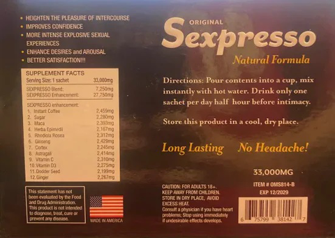 Sexpresso Original - 12 Sachets Sexpresso Original - 12 Sachets