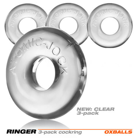 Ringer 3-Pack Do-Nut-1 - Clear Ringer 3-Pack Do-Nut-1 - Clear