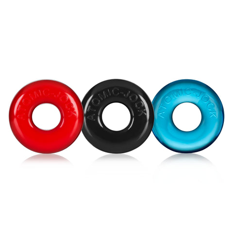 Ringer Cockring 3 Pack - Small - Multicolor Ringer Cockring 3 Pack - Small - Multicolor