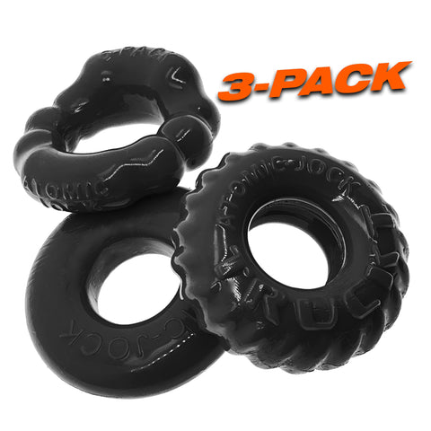 Bonemaker 3-Pack Boner Rings - Black Bonemaker 3-Pack Boner Rings - Black