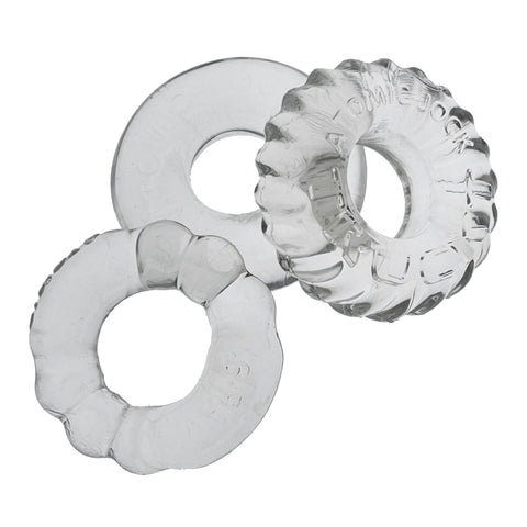 Bonemaker 3-Pack Boner Rings - Clear Bonemaker 3-Pack Boner Rings - Clear