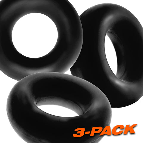 Fat Willy 3-Pack Jumbo C-Rings - Black Fat Willy 3-Pack Jumbo C-Rings - Black
