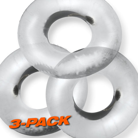 Fat Willy 3-Pack Jumbo C-Rings - Clear Fat Willy 3-Pack Jumbo C-Rings - Clear