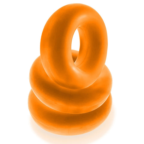 Fat Willy 3-Pack Jumbo Cockring - Orange Fat Willy 3-Pack Jumbo Cockring - Orange