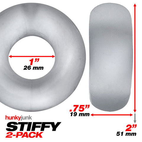Stiffy 2-Pack Bulge-Rings - Clear Ice Stiffy 2-Pack Bulge-Rings - Clear Ice