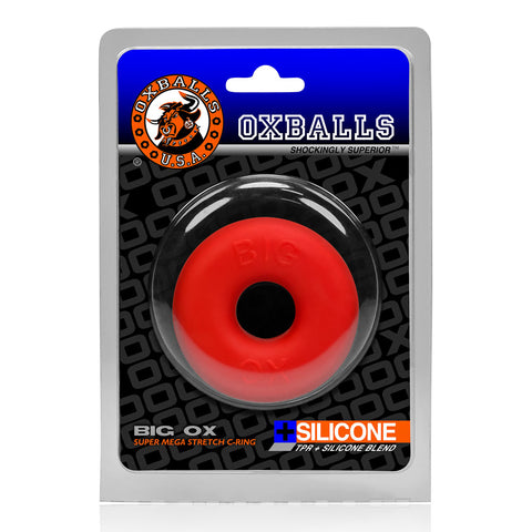 Oxballs Big Ox Cockring - Red Oxballs Big Ox Cockring - Red