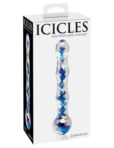 Icicles No. 8 - Clear / Blue Icicles No. 8 - Clear / Blue