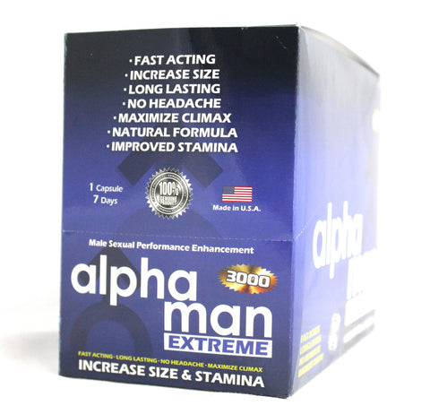 Alphaman Extreme 3000 - 30 Count Display Alphaman Extreme 3000 - 30 Count Display