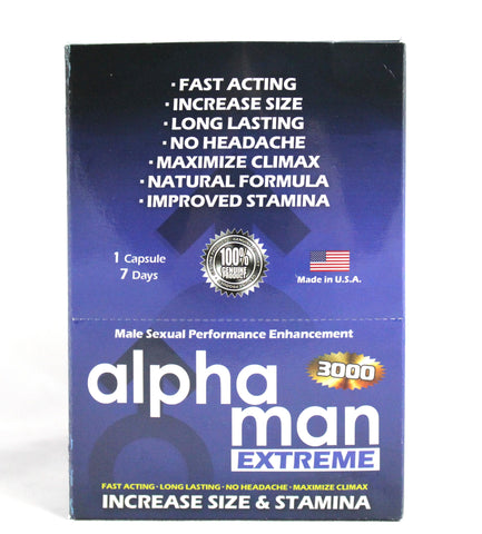 Alphaman Extreme 3000 - 30 Count Display Alphaman Extreme 3000 - 30 Count Display