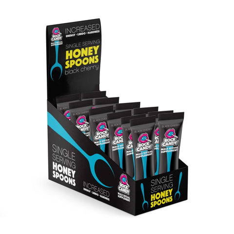 Honey Spoon - Male Sexual Supplement - Black  Cherry 24 Ct Display Honey Spoon - Male Sexual Supplement - Black  Cherry 24 Ct Display