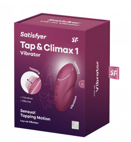Satisfyer Tap and Climax 1 Vibrator - Grey Satisfyer Tap and Climax 1 Vibrator - Grey