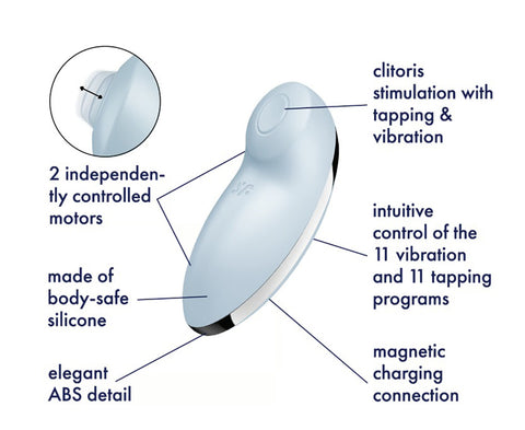 Tap and Climax 2 Vibrator - Blue Tap and Climax 2 Vibrator - Blue