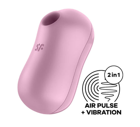Satisfyer Cotton Candy - Air Pulse Stimulator Plus Vibrator - Lilac Satisfyer Cotton Candy - Air Pulse Stimulator Plus Vibrator - Lilac