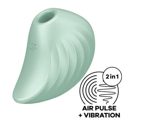 Satisfyer Pear Diver - Air Pulse Stimulator Plus  Vibration - Mint Satisfyer Pear Diver - Air Pulse Stimulator Plus  Vibration - Mint