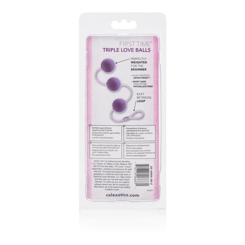 First Time Love Balls Triple Lovers - Purple First Time Love Balls Triple Lovers - Purple