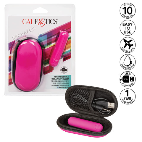 Rechargeable Hideaway Bullet - Pink Rechargeable Hideaway Bullet - Pink