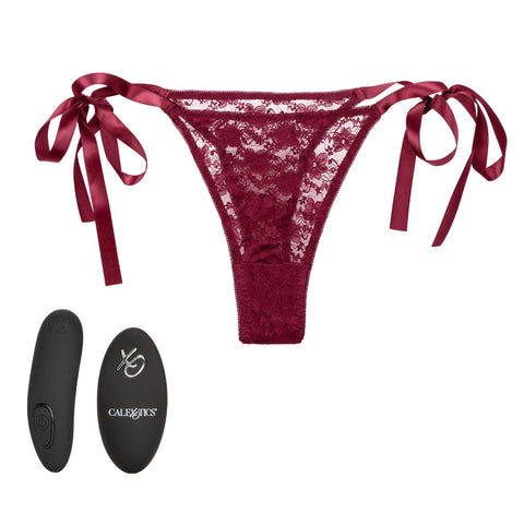 Remote Control Lace Thong Set - Burgundy Remote Control Lace Thong Set - Burgundy