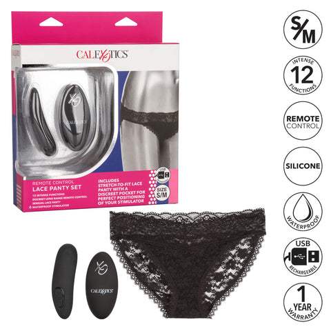 Remote Control Lace Panty Set - S/m Remote Control Lace Panty Set - S/m
