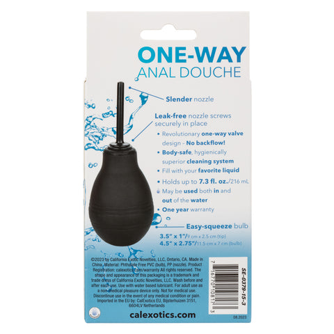 One Way Anal Douche - Black One Way Anal Douche - Black