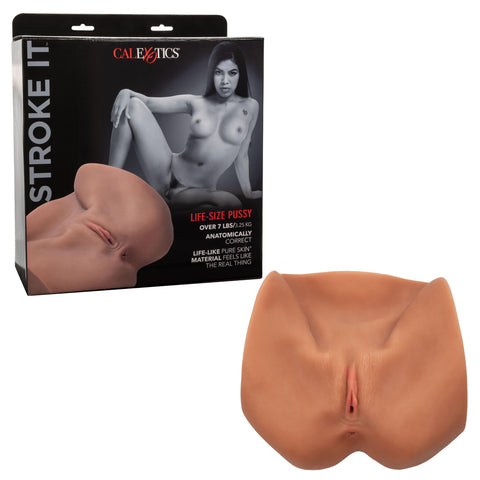 Stroke It Life-Size Pussy - Brown Stroke It Life-Size Pussy - Brown