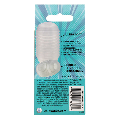 Pop Sock Ribbed - Clear Pop Sock Ribbed - Clear