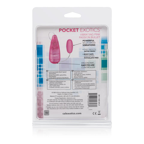 Pocket Exotics Bullet - Pink Passion Pocket Exotics Bullet - Pink Passion