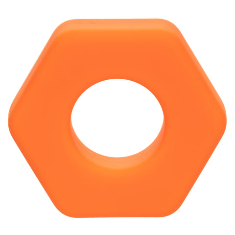 Alpha Liquid Silicone Prolong Sexagon Ring -  Orange Alpha Liquid Silicone Prolong Sexagon Ring -  Orange